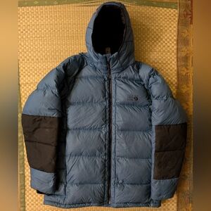 Mountain Hardwear Belay Goose Down Parka Blue Men's Size XL